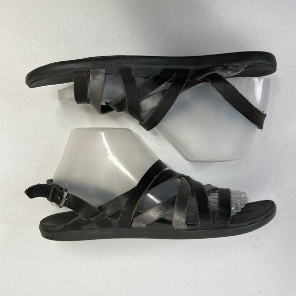 OluKai Black and Gray Women's Sandals - Picture 3 of 10
